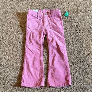 GAP Kids Pink Corduroy Flare Pants 4